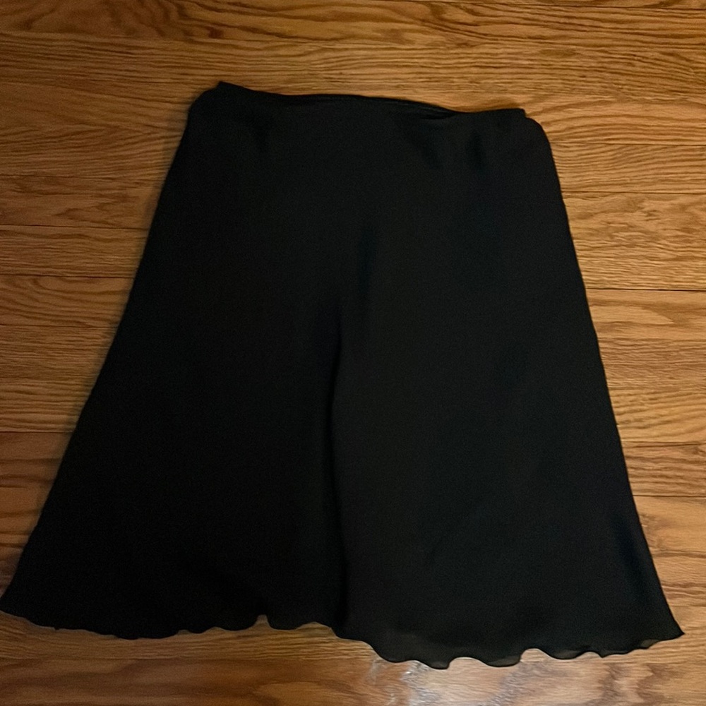 Black midi skirt